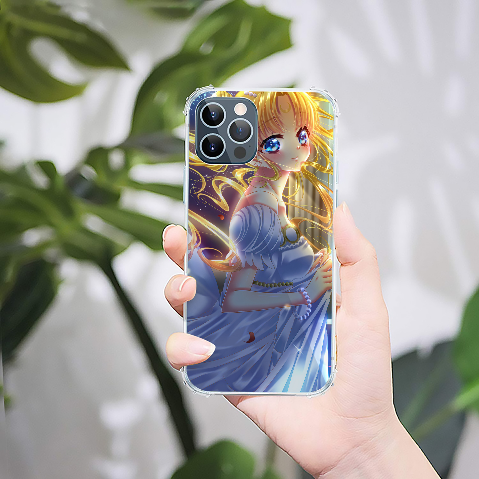 （画像用） 美少女戦士セーラームーン Sailor Moon 【iPhone 12シリーズ対応】透明スマホケース（クリアソフトケース）